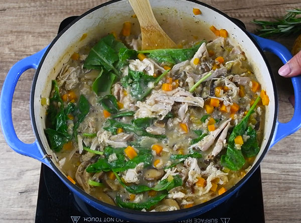 Creamy Wild Rice Chicken Soup - Step 6